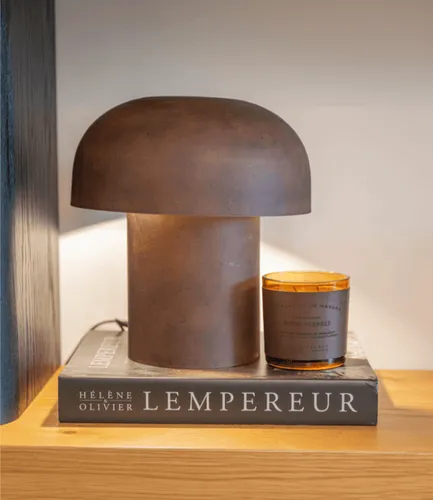 L.MESA CHAMPI H31 en Marrón - Lámparas de mesa, Uruguay | Masinfinito Casa