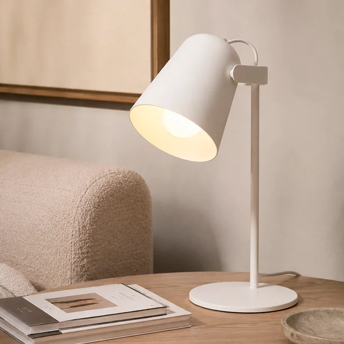 Lámpara de mesa Elsinor blanca / negra en Blanco - Lámparas de mesa, Uruguay | Alta Gracia Deco, vista 5