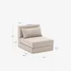 Puf cama convertible Arty beige 70 x 89 (200) cm en Beige - Butacas, banquetas y puffs, Uruguay | Kavehome, vista 10 de 10