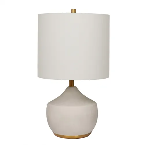 Lampara de mesa - Cerámica Gold en Beige - Lámparas de mesa, Uruguay | Rústico Hogar