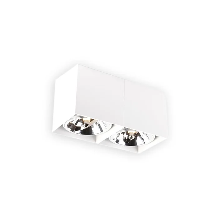 Downlight Lux Doble AR111 Machado Blanco en Blanco - Lámparas colgantes, Uruguay | Serlux