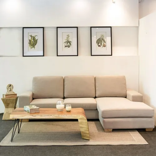 Sofa Santorini Con Chase en Beige - Sillones y sofás, Uruguay | Marvic