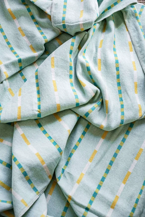 MANTA AUSTRIACA MILD GREEN Y LIMA - 2.00 X 1.40 MTS en Multicolor - Textiles, Uruguay | La Iberica, vista 2