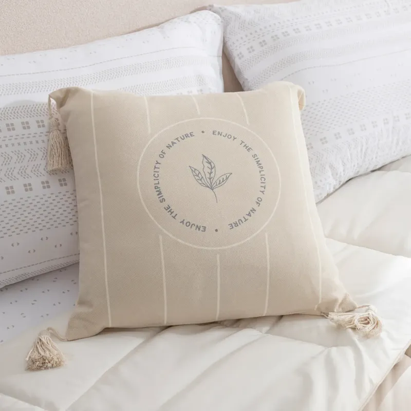 Funda de Almohadón Nature en Beige - Textiles, Uruguay | Arredo