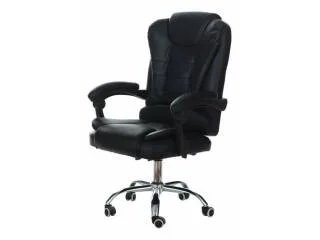 Sillon Ejecutivo Base cromada en Negro - Sillas de escritorio, Uruguay | Quesal, vista 4