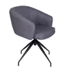 Silla De Oficina Tela-y-metal Gris Round en Gris - Escritorios y sillas de escritorio, Uruguay | Divino, vista 2 de 6