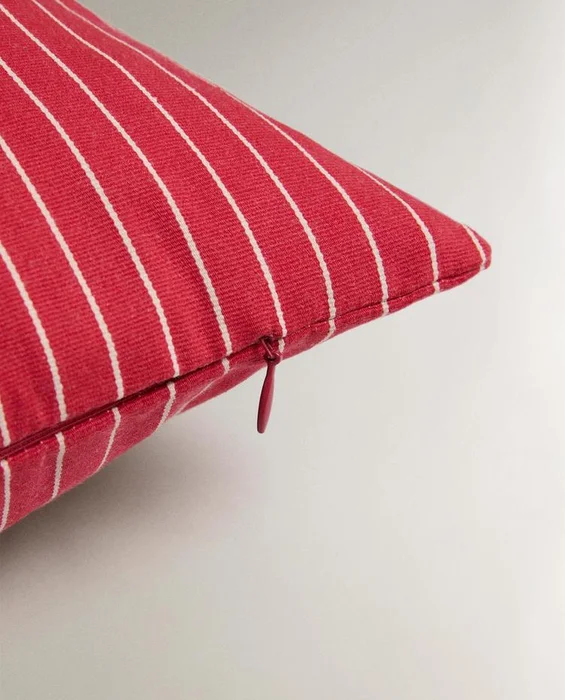 FUNDA COJÍN ALGODÓN RAYAS | KATHARINE POLE en Rojo - Textiles, Uruguay | Zara Home, vista 5
