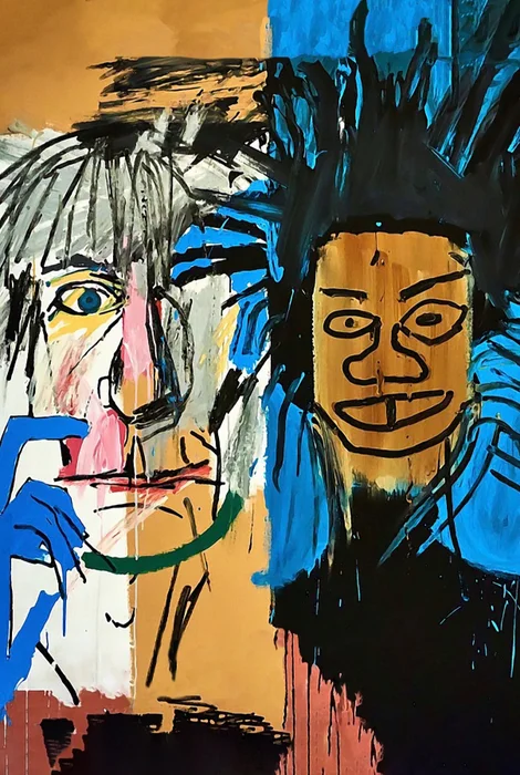 Jean-Michel Basquiat & Andy Warhol en Multicolor - Láminas, Uruguay | Mara Estudio