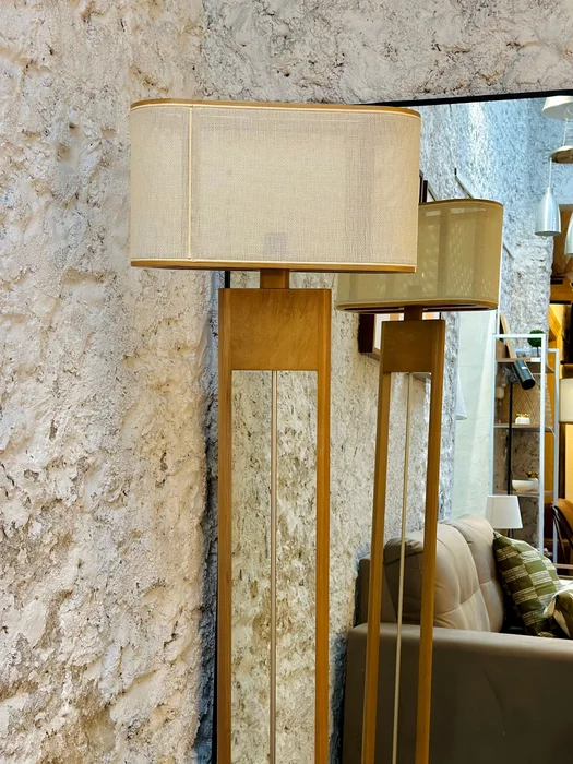 Lámpara de Pie Elíptico Apollo - Natural en Madera natural - Lámparas de pie, Uruguay | Berna Home, vista 4