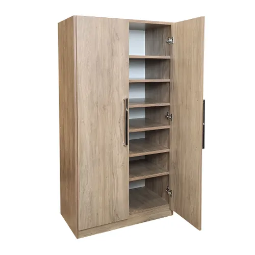 Zapatera Multiuso con Estantes - Carlos en Madera natural - Cómodas, Uruguay | Delta Center