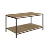 Mesa de Centro Ratona Rectangular Tapa Doble (Marrón Claro y Hierro Negro) - Mesas de living, Uruguay | Berna home, vista 1 de 4