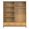 Placard 4 Puertas Madera Natural-beige Capri en Madera natural - Roperos y placares, Uruguay | Divino, vista 2 de 3