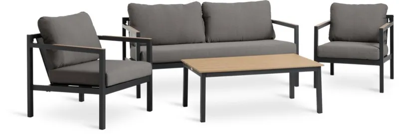 Juego de jardín BEJSTRUP 4 pl gris en Gris - Muebles para el exterior, Uruguay | JYSK