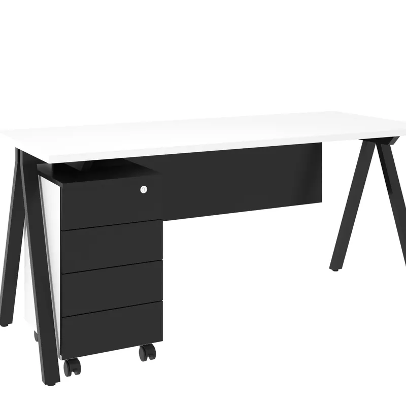 Escritorio & cajonera |  25787 en Negro - Escritorios, Uruguay | World Vigo