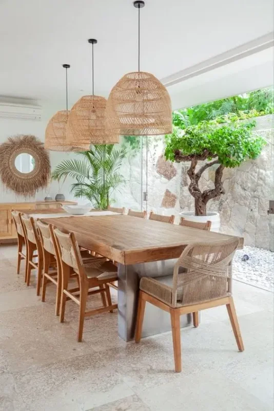 LÁMPARA TECHO YAKARTA en Madera natural - Lámparas colgantes, Uruguay | HomeTouch, vista 3