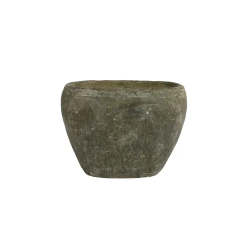 Maceta Ceramica Gris Arjan en Gris - Jarrones, Uruguay | Divino