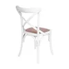 Silla De Comedor Madera Blanco Cruceta en Blanco - Sillas, Uruguay | Divino, vista 3 de 7