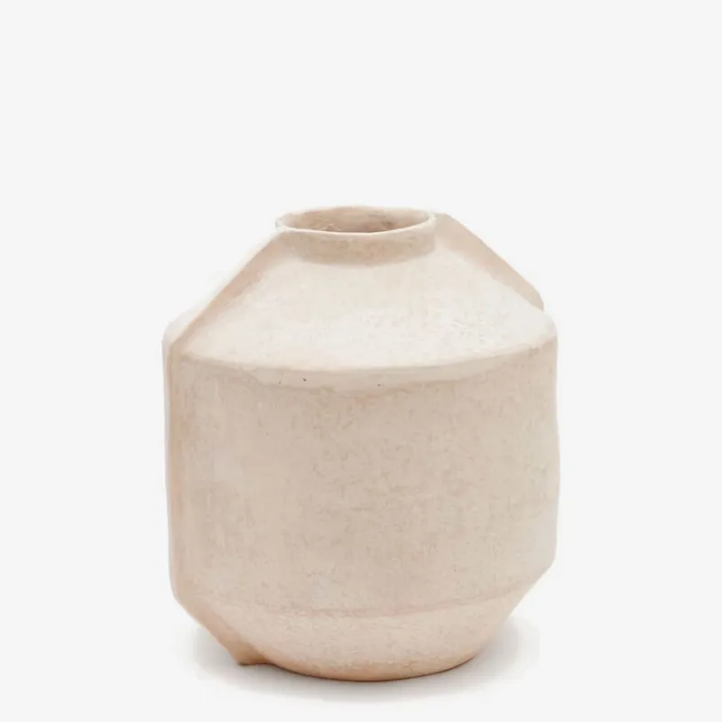 Jarrón Meja de papel maché beige - 47 cm en Beige - Jarrones, Uruguay | Kavehome