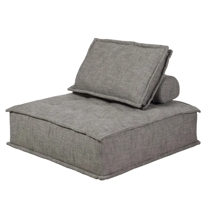 Sofá Modular 1 Cuerpo Tela-premium Gris Element Gris Osc en Gris - Sillones y sofás, Uruguay | Divino, vista 3