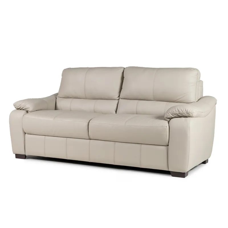Sofá Portofino - Cuero Básico - 3 cuerpos - Arena - (Preventa) en Beige - Sillones y sofás, Uruguay | NYR