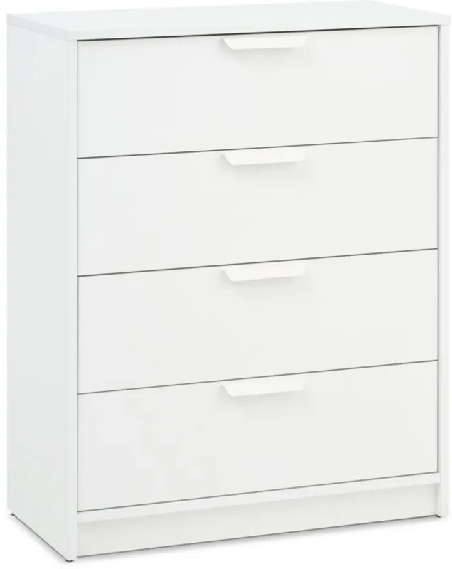 Cómoda JENSLEV 4 cajones blanco en Blanco - Cómodas, Uruguay | JYSK