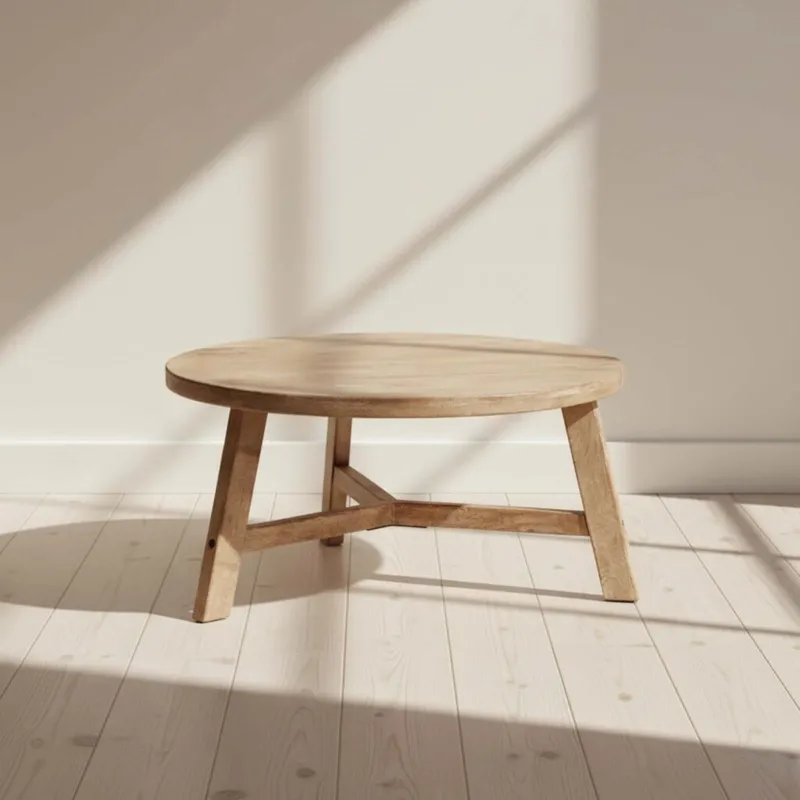 Mesa Ratona Madera Natural-beige Ozzy Natural en Madera natural - Mesas de living, Uruguay | Divino