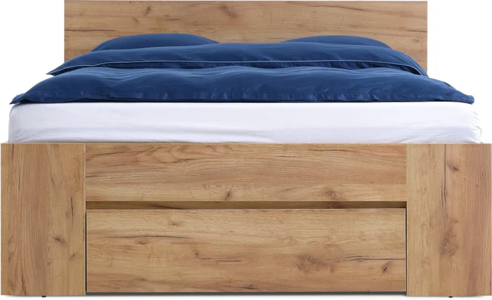 Estructura cama LIMFJORDEN Queen 160x200 3 cajones roble en Madera natural - Dormitorio, Uruguay | JYSK, vista 2
