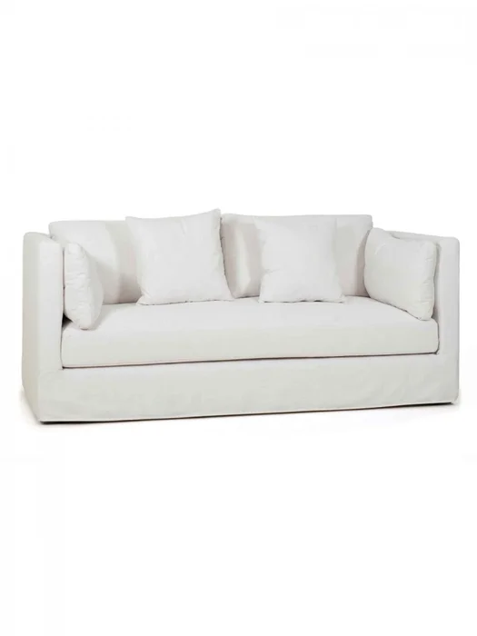 SOFA LESTAT 3 PLAZAS TELA HL BLANCO 206X96X84H CM - Sillones y sofás, Uruguay | Vinibel