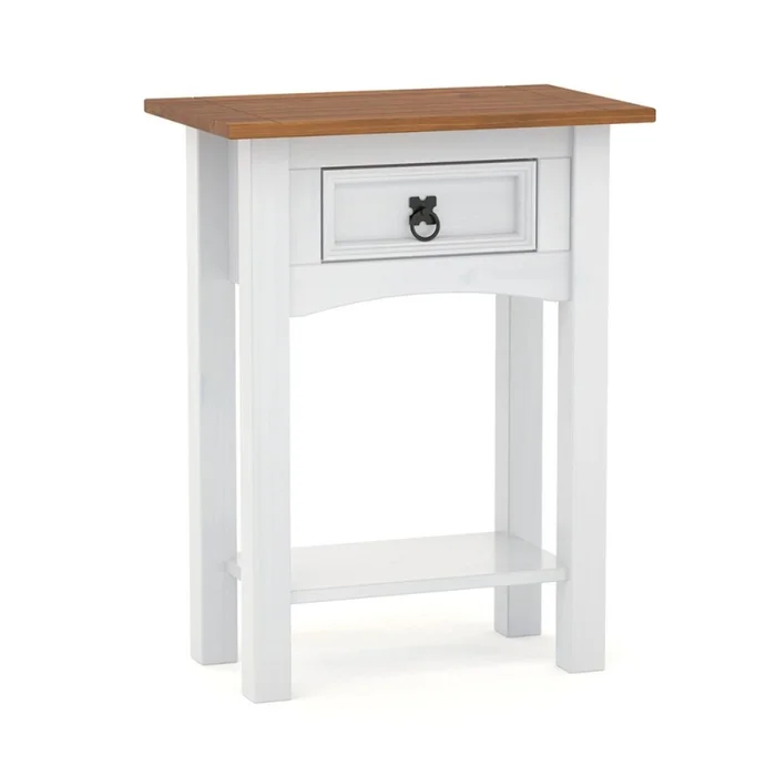 Promo 2 Mesa de Luz 1 Cajón Línea Naturale - BLANCO en Blanco - Mesas de luz, Uruguay | La Cueva Muebles, vista 4