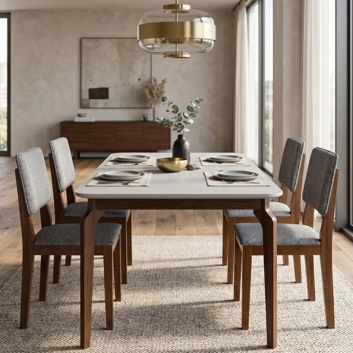 Juego de comedor ametista 4 sillas - Moderna Hogar - Mesas de comedor, Uruguay | Moderna Hogar, vista 2