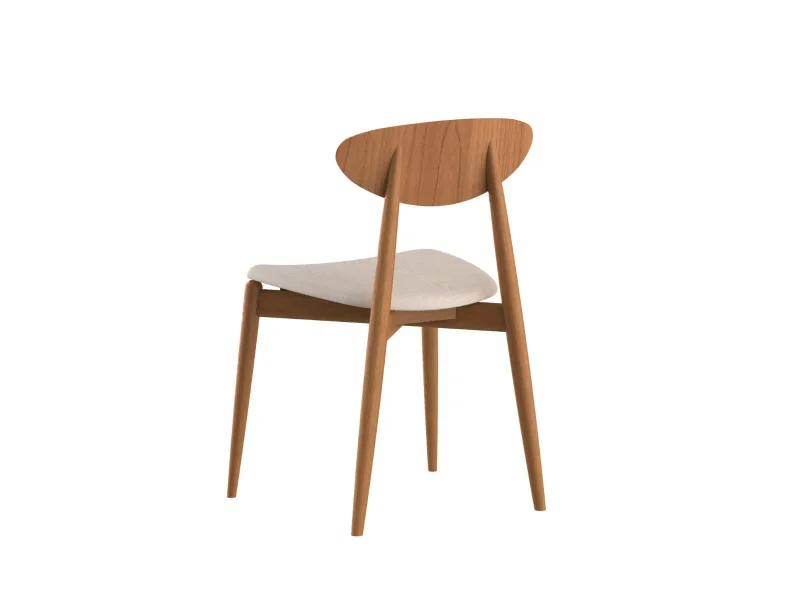 Silla Agata tela easy clean en Madera natural - Sillas, Uruguay | Arquetipo, vista 5