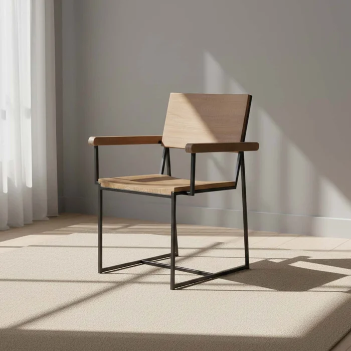 Silla Natural/beige Madera Baxter en Madera natural - Sillas, Uruguay | Divino