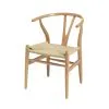 Silla De Comedor Wishbone Madera Beech Y Asiento Ratan Natural en NATURAL/NEGRO - Sillas, Uruguay | Soy Hogar, vista 3 de 8