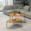 Conjunto Mesas Organicas Florencia Alta y Baja en Madera natural - Mesas de living, Uruguay | Balton, vista 2 de 2