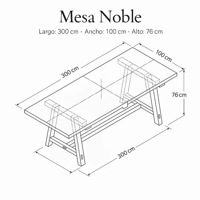Mesa de Teca Noble | Casakos Uruguay en Madera natural - Mesas de comedor, Uruguay | Casakos, vista 3
