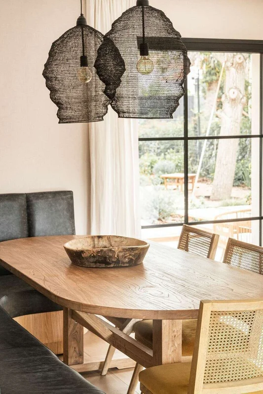 MESA COMEDOR OVAL - OLMO NATURAL - 2.20 X 1.05 MTS en Madera natural - Mesas de comedor, Uruguay | La Iberica, vista 3