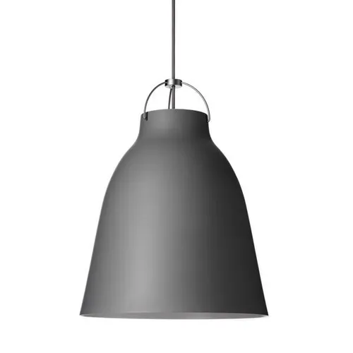 Lámpara Colgante Cilíndrico Caravaggio Gris 25 x 120 - Lámparas colgantes, Uruguay | Berna home