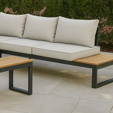 Juego de jardin esquinero Paris en Beige - Muebles para el exterior, Uruguay | La Cueva Muebles, vista 10