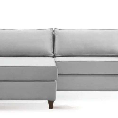 Sofá con Chaise DESIREÉ - Gris en Gris - Sillones y sofás, Uruguay | Finkel