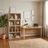 Biblioteca + Escritorio Campos en Madera natural - Escritorios y sillas de escritorio, Uruguay | Divino, vista 1 de 6