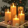 PORTAVELA DE VIDRIO CON VELA LED A PILA 8X8X18CM - Velas y Portavelas, Uruguay | Decohogar, vista 3 de 4