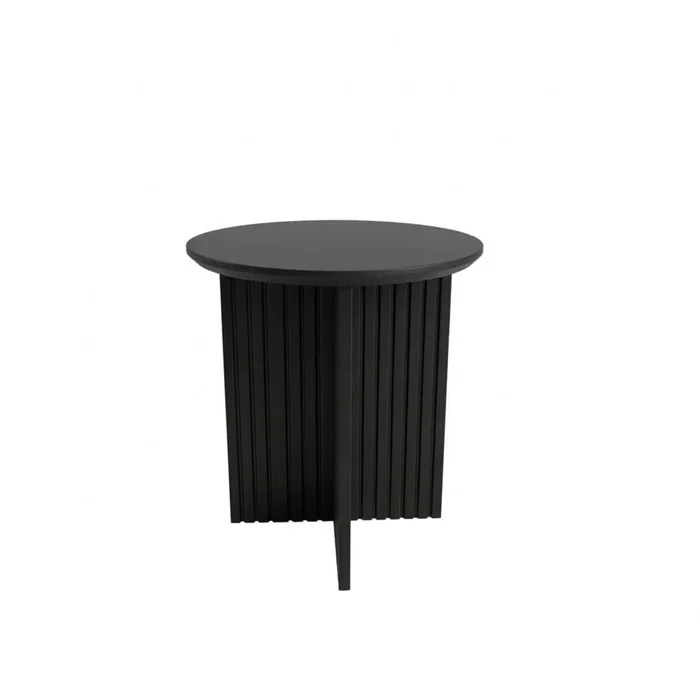 Mesa Lateral Capri – Negra en Madera natural - Mesas de arrimo, Uruguay | Berna home