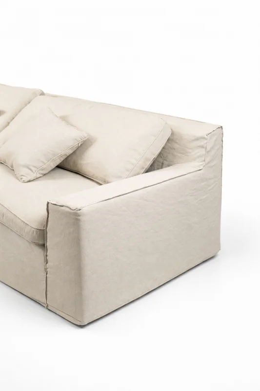 Sofá Mare, 4 Cuerpos - Blanco en Blanco - Sillones y sofás, Uruguay | Indian, vista 4