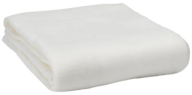 Manta throw SKOGVIKKE 130x160 blanco en Blanco - Textiles, Uruguay | JYSK