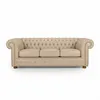 Sofá Chesterfield Novo - Cuero Básico - 3 cuerpos - Arena - (Preventa) en Beige - Sillones y sofás, Uruguay | NYR, vista 2 de 5