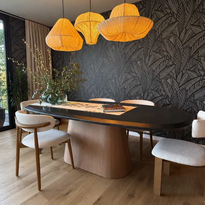 Mesa de comedor OTTAWA biselada en Negro - Mesas de comedor, Uruguay | Mezcla