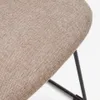 Silla Zahara marrón y patas de acero con acabado negro en Marrón - Sillas, Uruguay | Kavehome, vista 4 de 8
