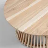 Mesa de centro Jeanette madera maciza de - teca natural Ø 80 cm en Madera natural - Mesas de living, Uruguay | Kavehome, vista 4 de 6