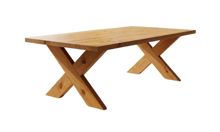 Mesa de Living Pata X MUESTRA en Madera natural - Mesas de living, Uruguay | Finkel