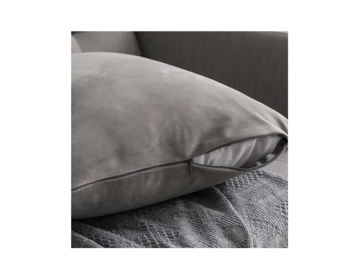Almohadón Velvet Grey en Gris - Textiles, Uruguay | Finkel, vista 3